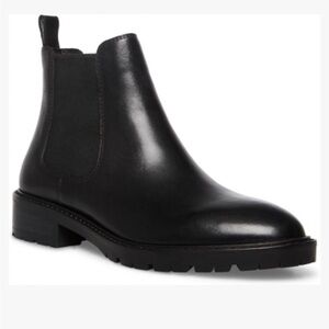 Black Leather Chelsea Boots